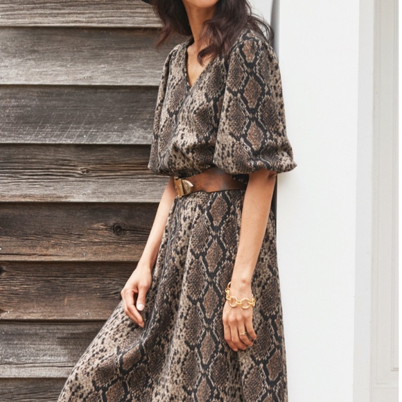 Tyler Boe Penny Dress Python - Picture 1 of 7